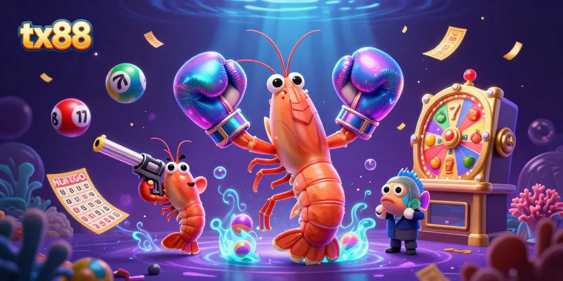 Experience thrilling gameplay with tx88's dynamic casino scene showcasing lively characters and engaging elements.