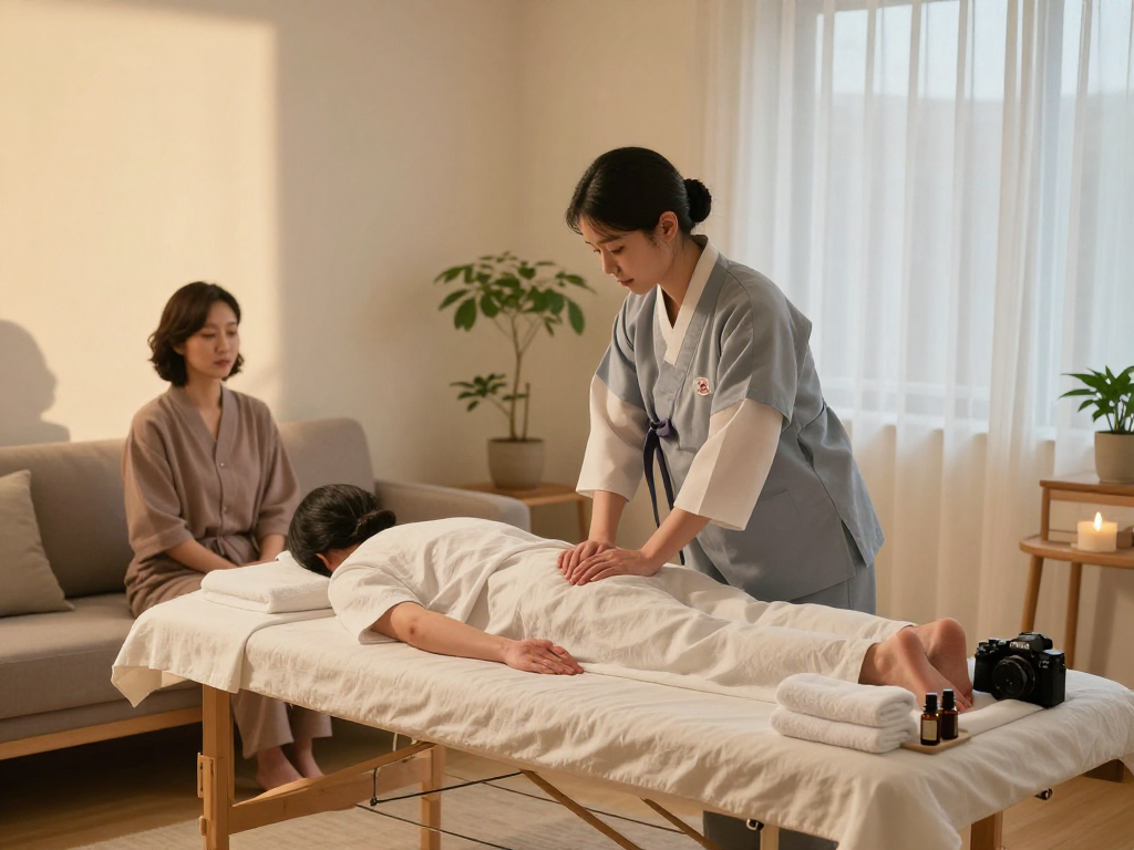 Experience premium 성남출장마사지 in a serene home environment with a professional Korean therapist.