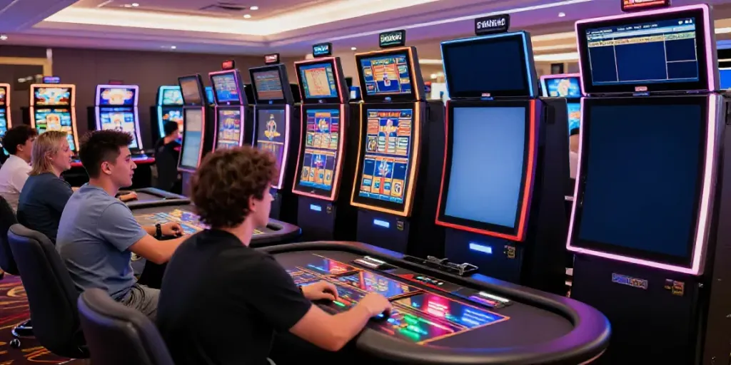 Dewalive Resmi players engaged in immersive online casino gaming experience.