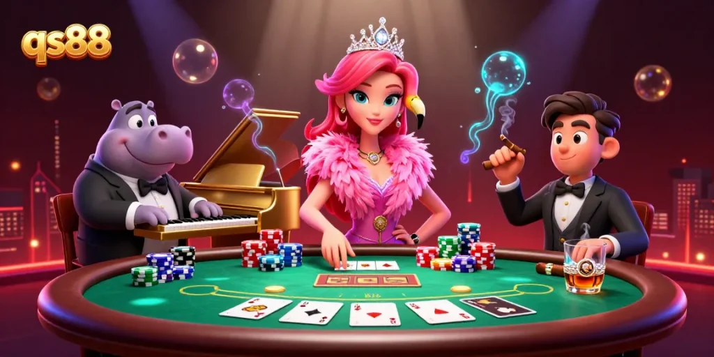 Experience the excitement of qs88 poker with vibrant characters and action-packed settings.