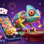 Experience thrilling gameplay at uu88 with a vibrant chameleon casino owner and dynamic gaming elements.