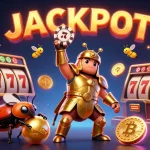 Celebrate winning strategies with 6623 in this dynamic and colorful 3D casino illustration.