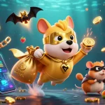 Experience Da88's thrilling adventure with a superhero dog amidst vibrant casino elements.