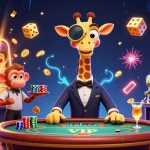 Experience NHÀ CÁI TR88's rich gaming atmosphere with a vibrant 3D casino scene bursting with excitement.
