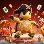 Engage in thrilling gameplay with CM88, featuring vibrant visuals of a pirate turtle and immersive casino elements.