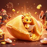 Join the TR88 adventure with a golden fortune cookie, a wise dragon, and playful chopstick warriors.