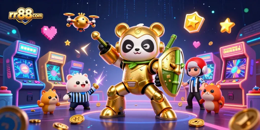 Engage with thrilling gameplay at rr88com with our vibrant digital casino illustration.
