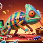 Explore innovative kèo nhà cái strategies with a dynamic 3D casino-themed illustration showcasing vibrant action.
