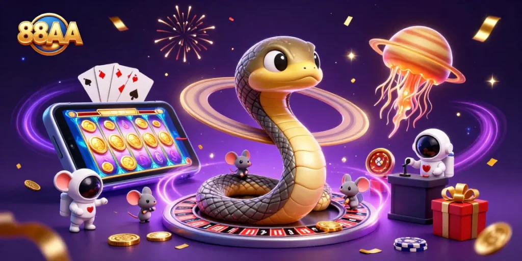 Engage in thrilling action at 88AA with colorful slot games and cosmic casino experiences.