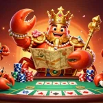 Engage in thrilling poker action with the 11WIN golden crab emperor and his treasures.