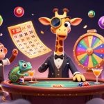 Experience the vibrant energy of hay-88 with high-roller giraffe at a lively casino scene.